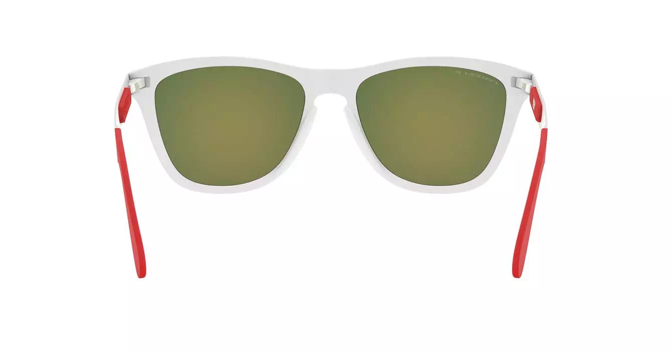 Oakley Prizm Polarized Frogskins Mix (A) Plshd Wht W/prizm Ruby Polar (OO9428F-05) s55