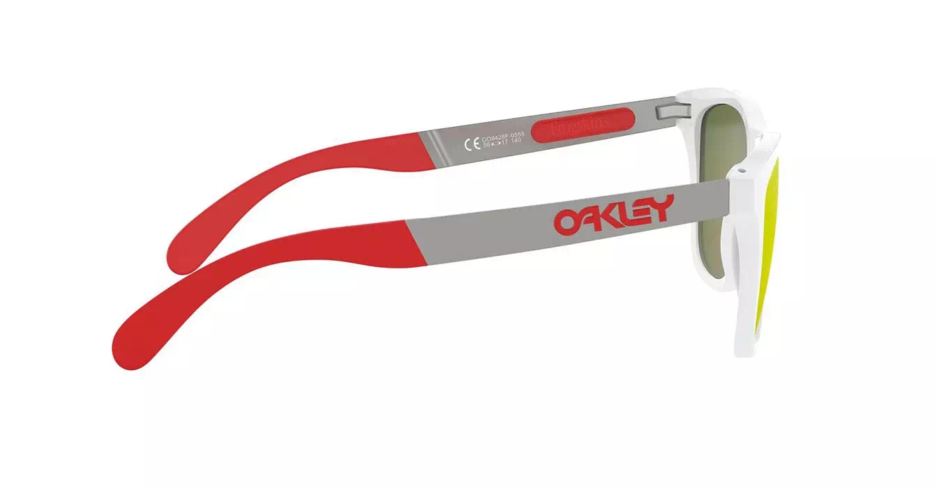 Oakley Prizm Polarized Frogskins Mix (A) Plshd Wht W/prizm Ruby Polar (OO9428F-05) s55