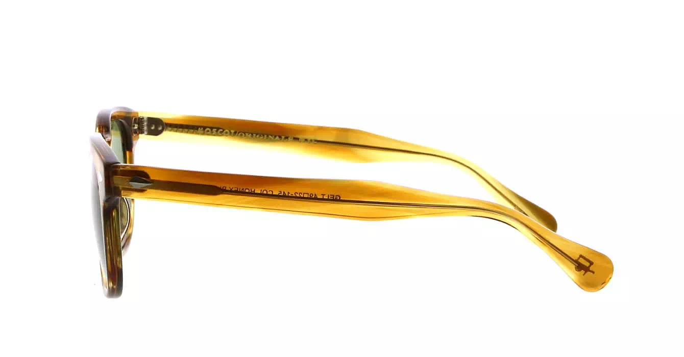 Moscot Gelt Sun Honey Blonde Calibar Green s49