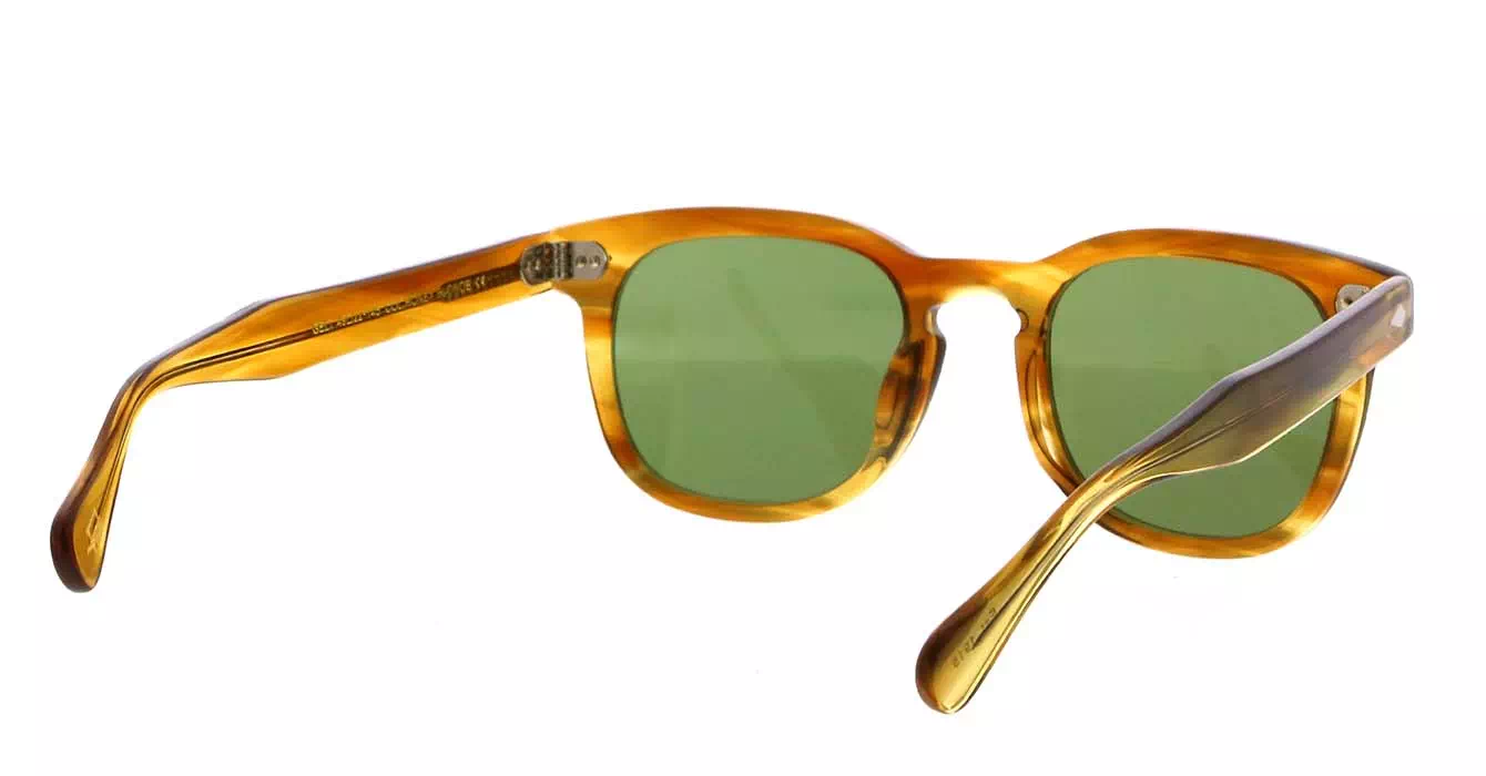 Moscot Gelt Sun Honey Blonde Calibar Green s49