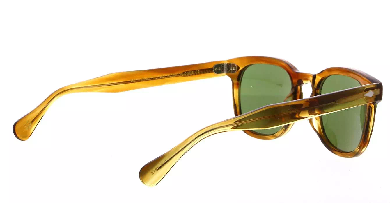 Moscot Gelt Sun Honey Blonde Calibar Green s49