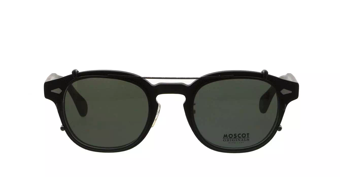 Moscot Lemtosh MP Matte Black s49 + Clip On Matte Black