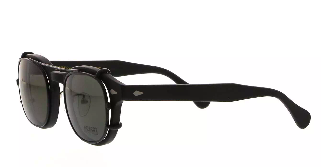 Moscot Lemtosh MP Matte Black s49 + Clip On Matte Black