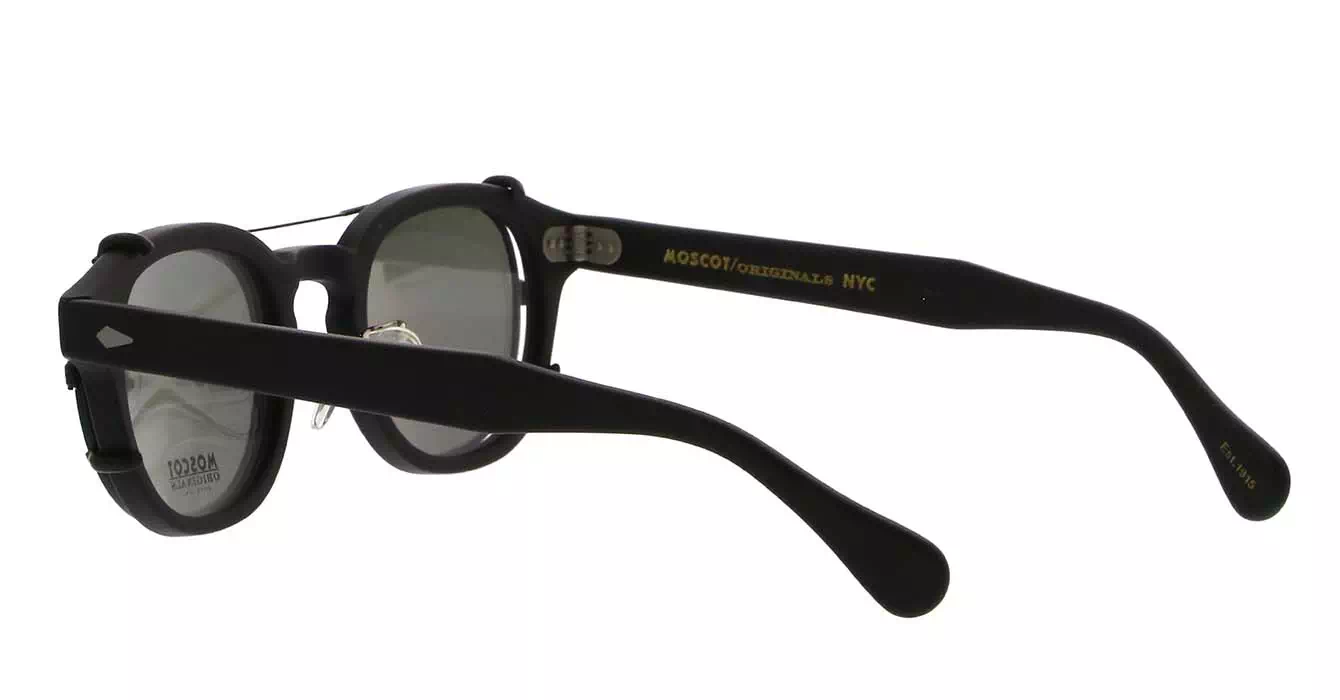 Moscot Lemtosh MP Matte Black s49 + Clip On Matte Black