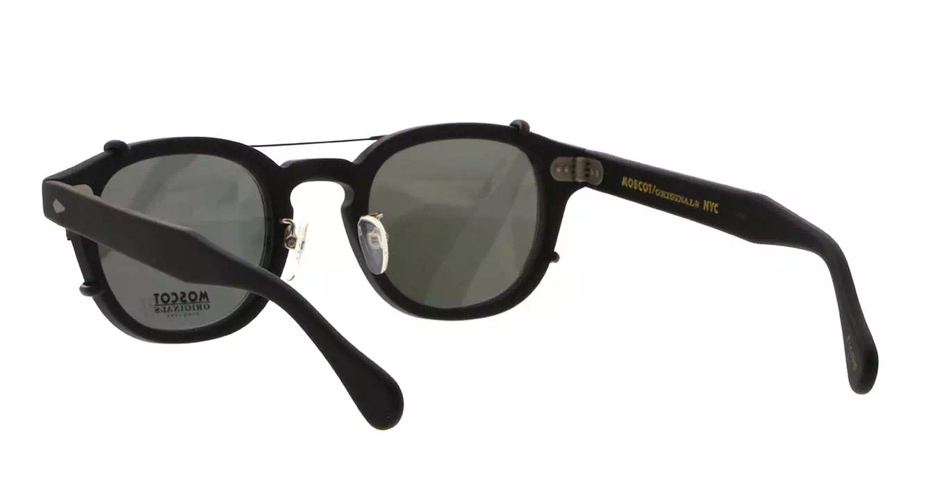 Moscot Lemtosh MP Matte Black s49 + Clip On Matte Black