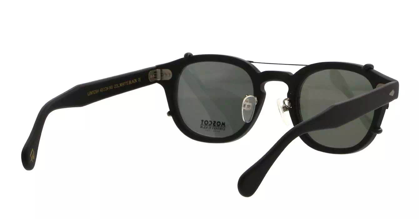 Moscot Lemtosh MP Matte Black s49 + Clip On Matte Black