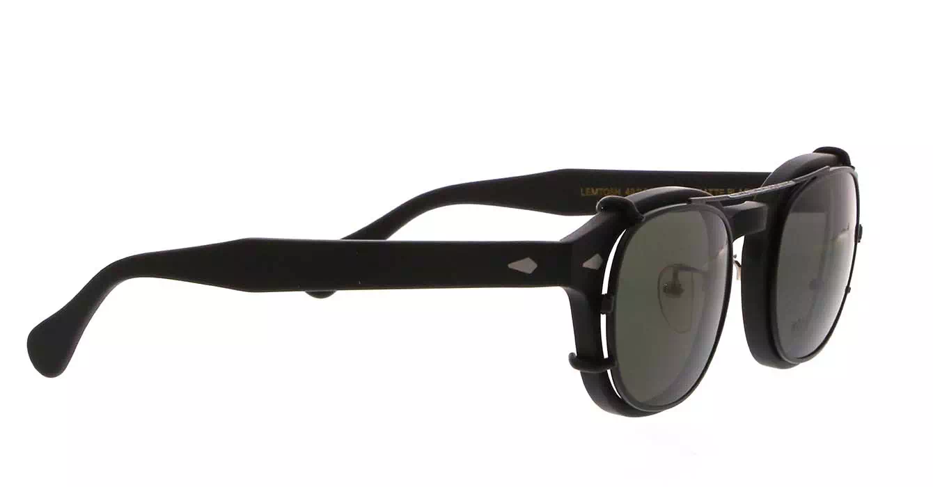 Moscot Lemtosh MP Matte Black s49 + Clip On Matte Black