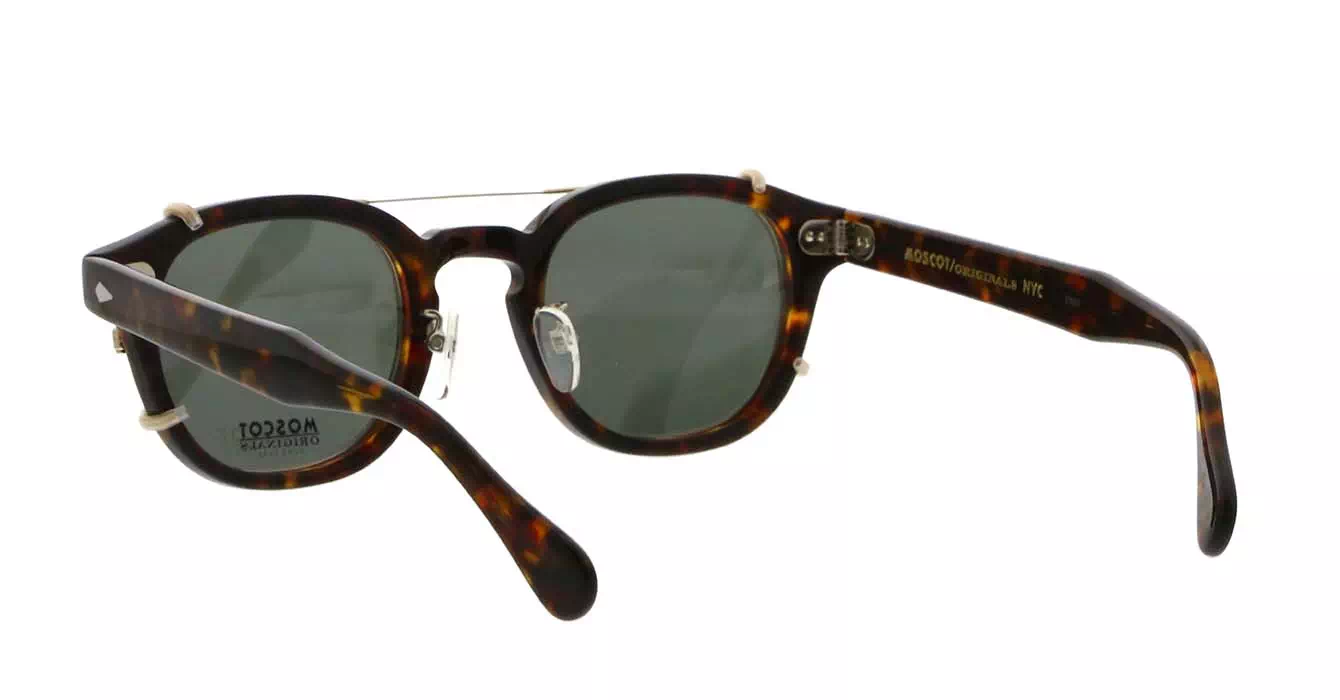 Moscot Lemtosh MP Tortoise s49 + Clip On Gold G15