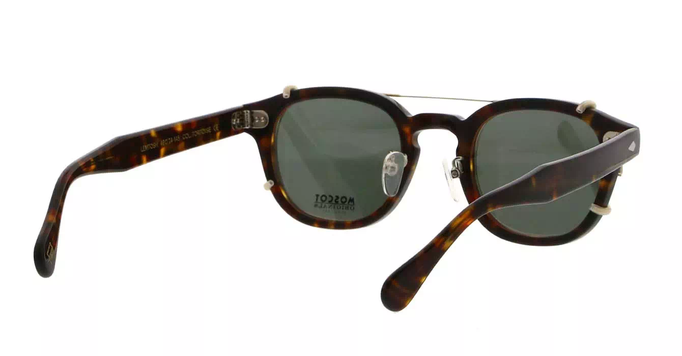 Moscot Lemtosh MP Tortoise s49 + Clip On Gold G15