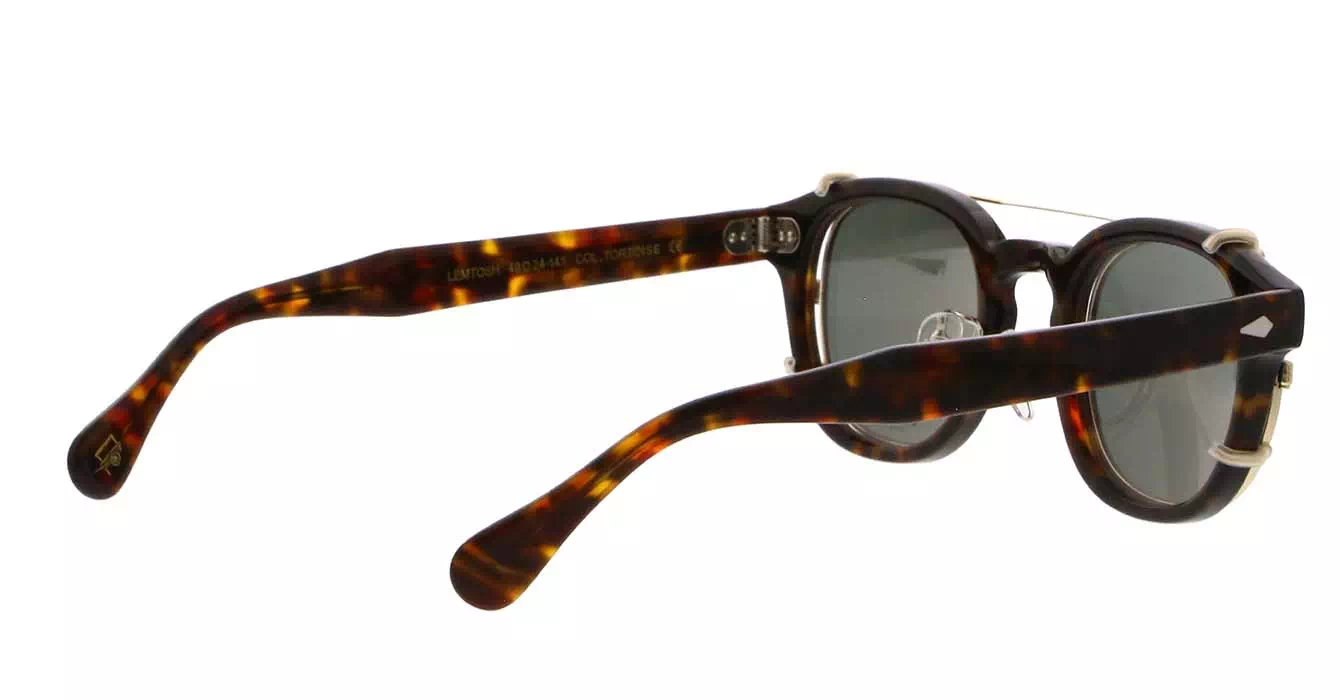 Moscot Lemtosh MP Tortoise s49 + Clip On Gold G15
