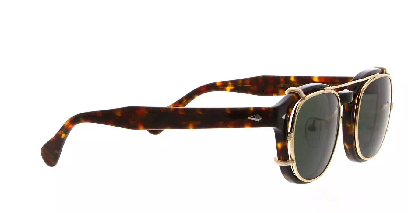 Moscot Lemtosh MP Tortoise s49 + Clip On Gold G15