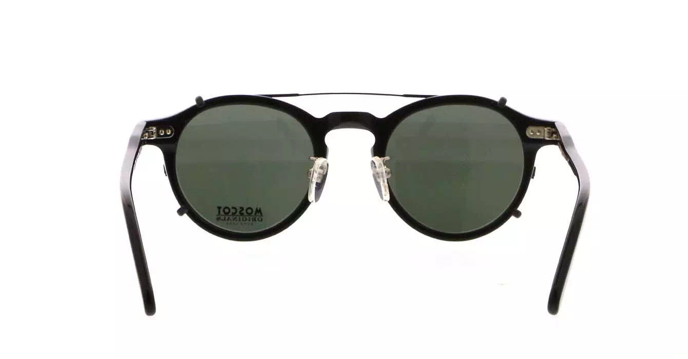 Moscot Miltzen MP Black s46 + Clip On Matte Black G15