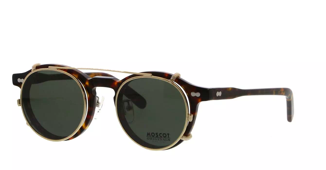 Moscot Miltzen MP Tortoise s46 + Clip On Gold G15