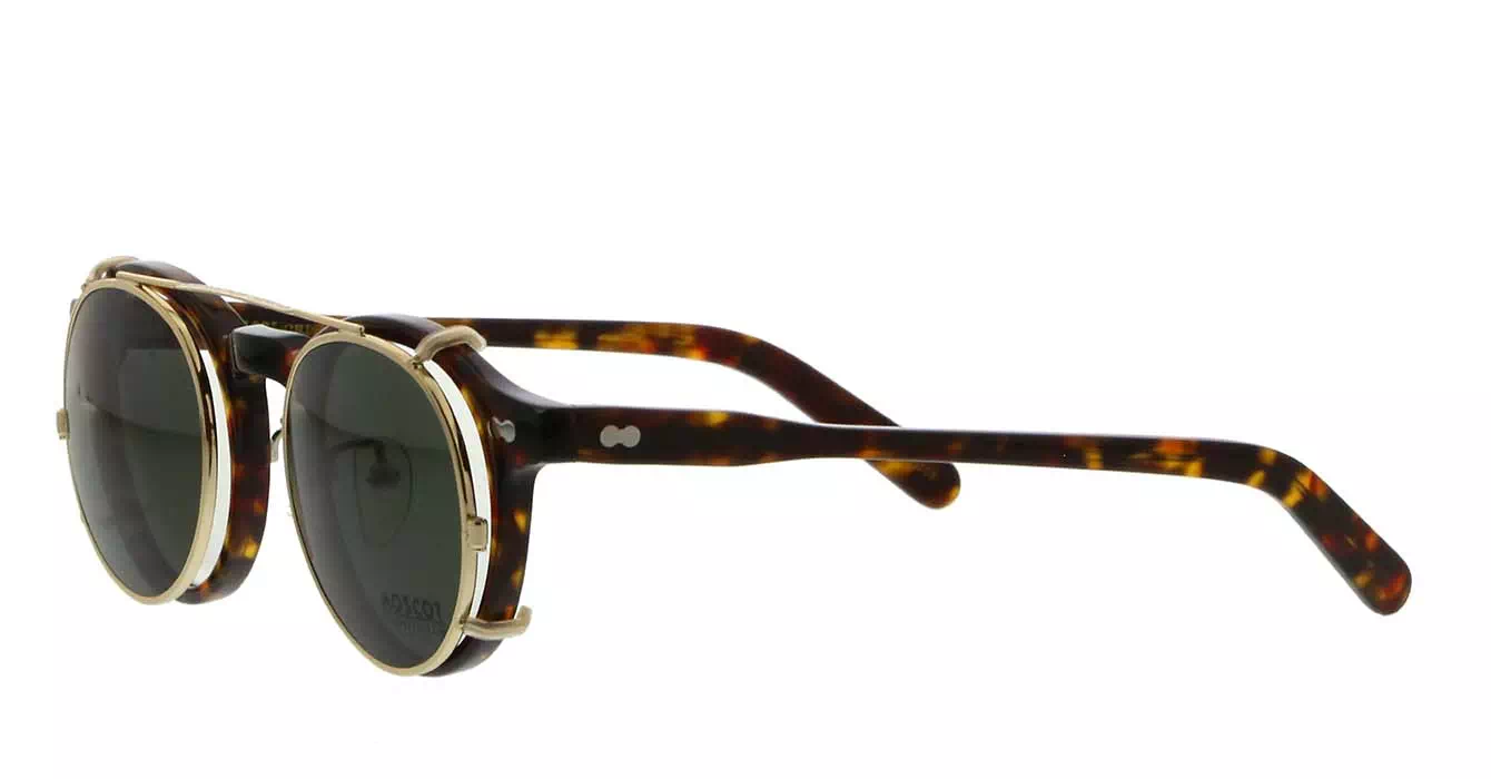 Moscot Miltzen MP Tortoise s46 + Clip On Gold G15