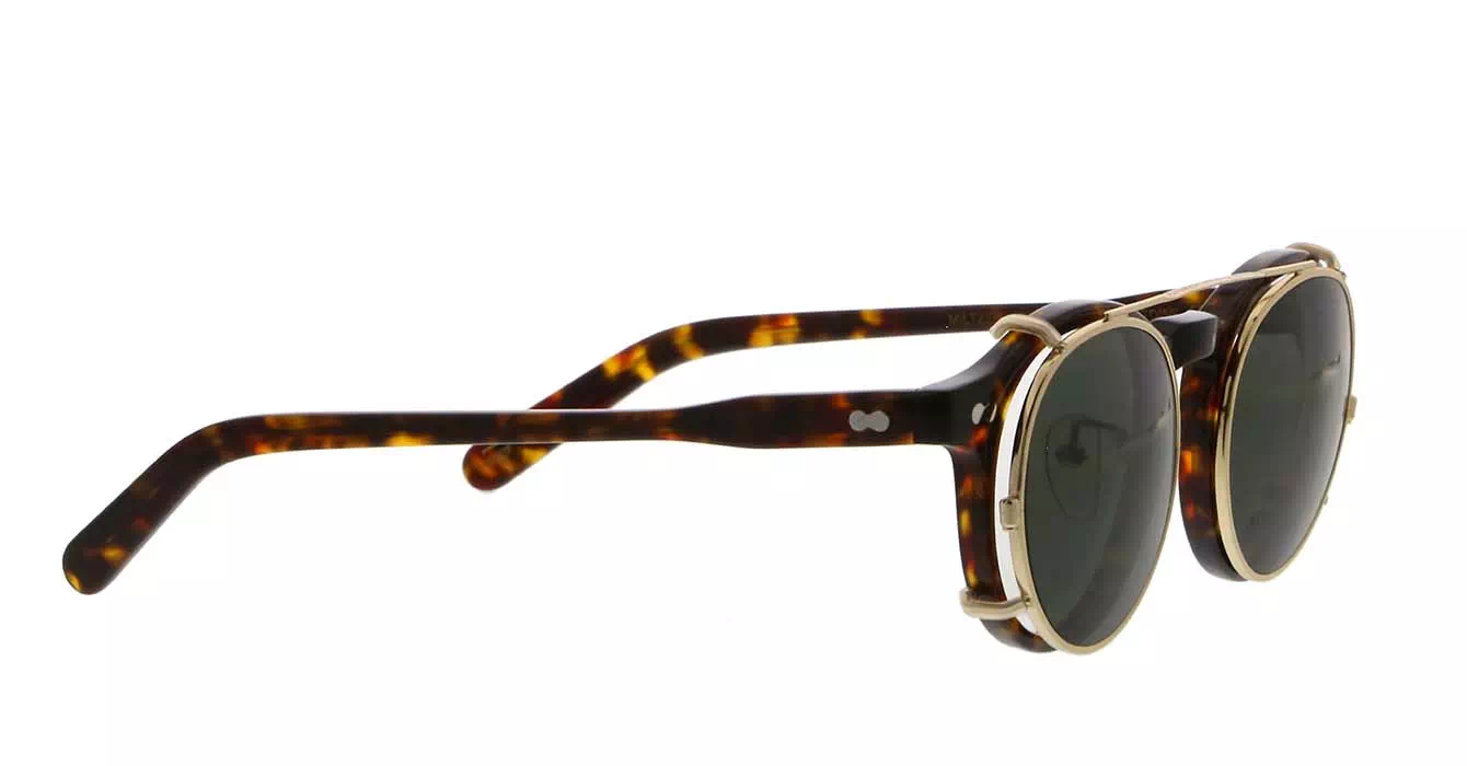 Moscot Miltzen MP Tortoise s46 + Clip On Gold G15