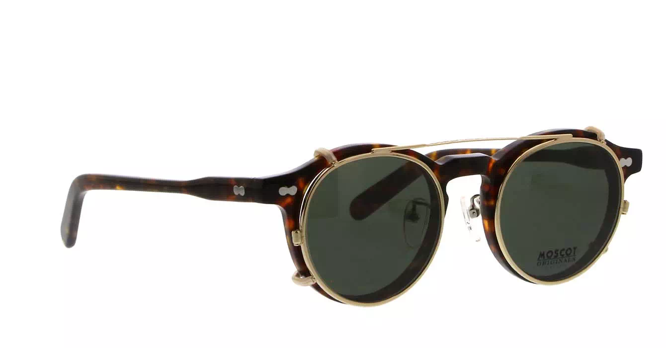 Moscot Miltzen MP Tortoise s46 + Clip On Gold G15