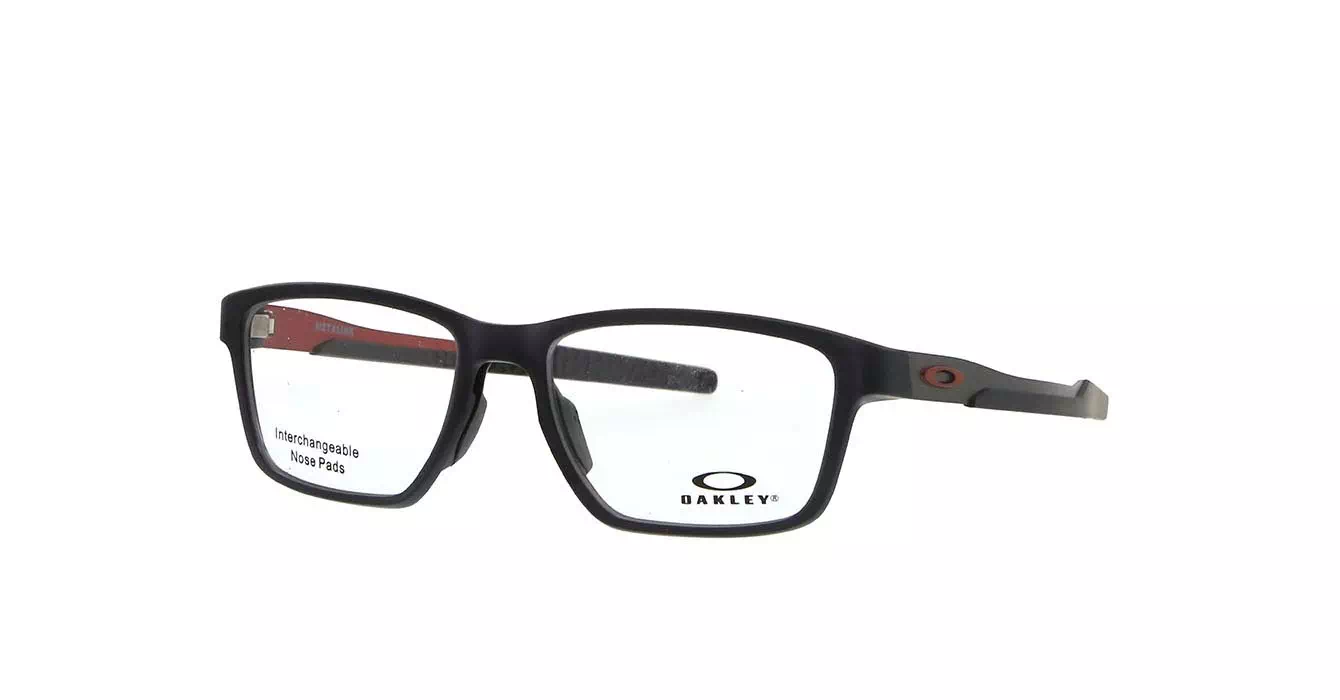 Oakley Metalink Satin Grey Smoke/ Brk Red (OX8153-05) s55