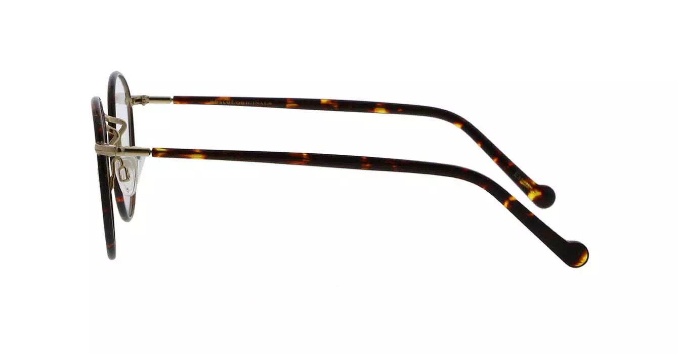Moscot Zev Tortoise/Gold s49 + Clip On Gold G15