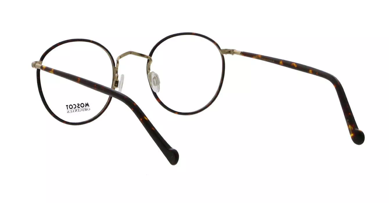 Moscot Zev Tortoise/Gold s49 + Clip On Gold G15