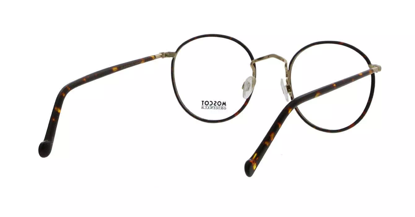 Moscot Zev Tortoise/Gold s49 + Clip On Gold G15