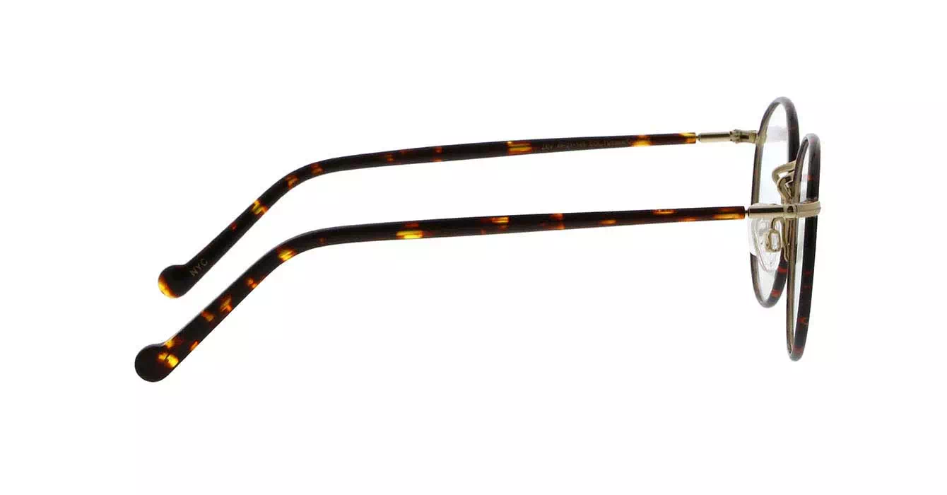 Moscot Zev Tortoise/Gold s49 + Clip On Gold G15