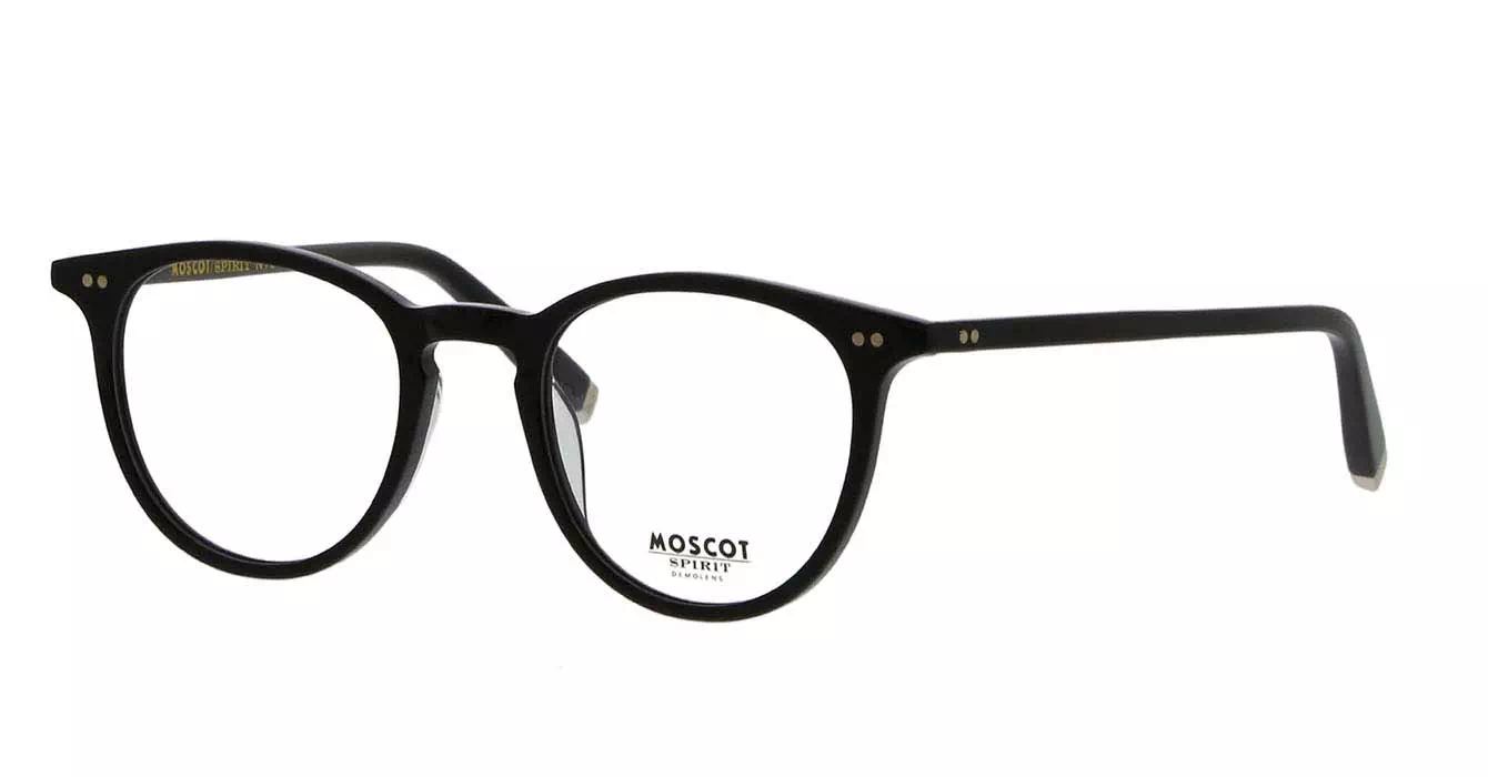 Moscot Jared Black s47 + Clip On Black G15