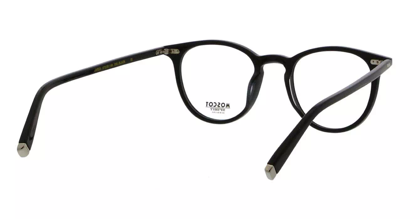 Moscot Jared Black s47 + Clip On Black G15