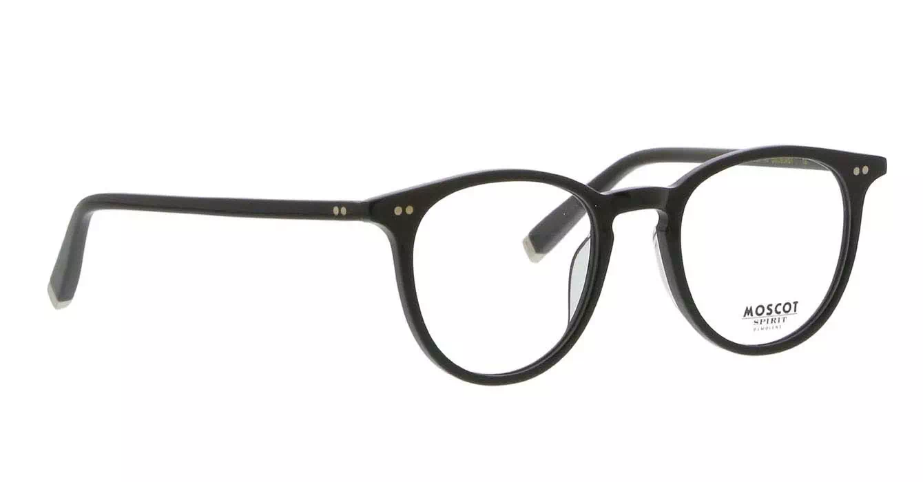 Moscot Jared Black s47 + Clip On Black G15