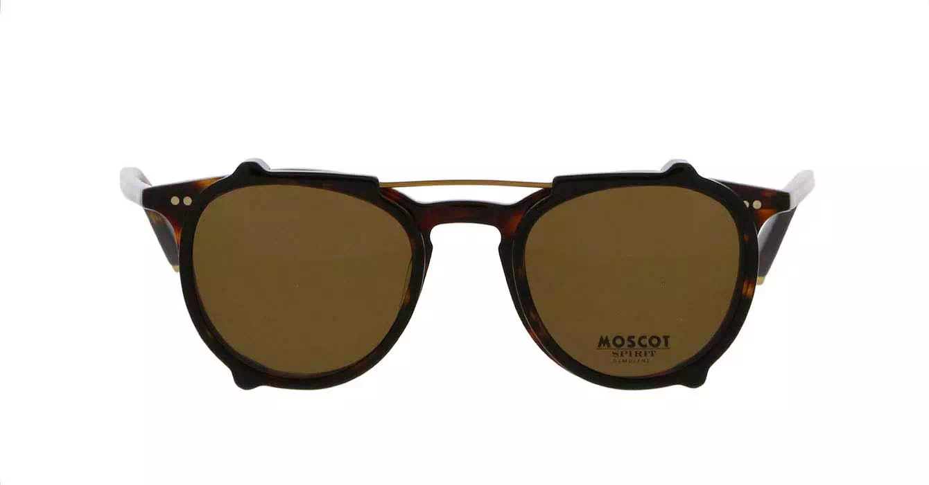 Moscot Jared Tortoise s47 + Clip On Tortoise Cosmitan Brown
