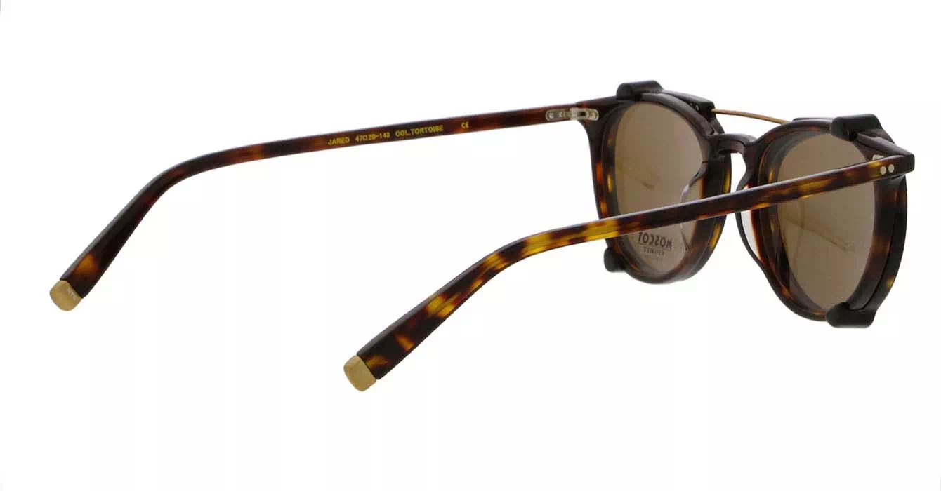 Moscot Jared Tortoise s47 + Clip On Tortoise Cosmitan Brown