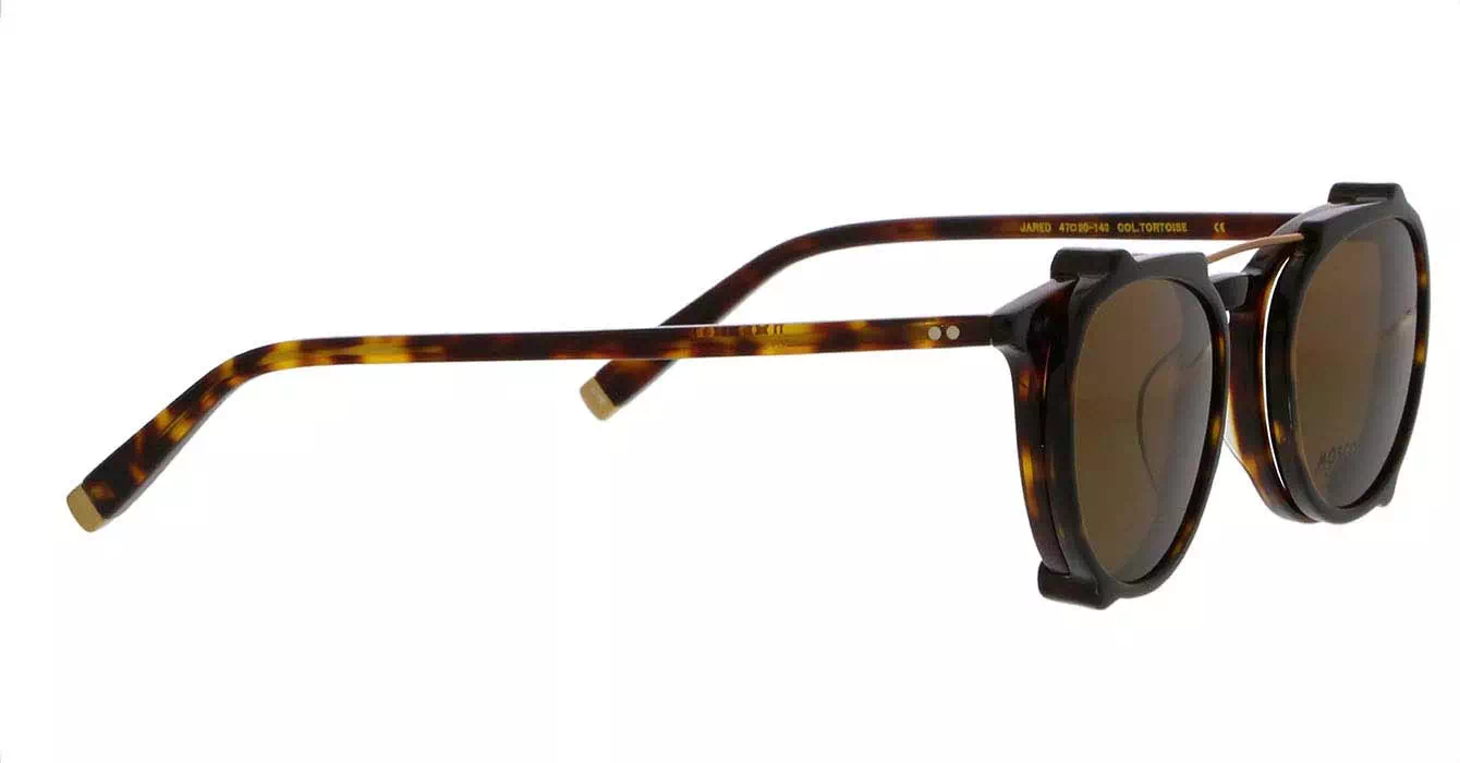 Moscot Jared Tortoise s47 + Clip On Tortoise Cosmitan Brown