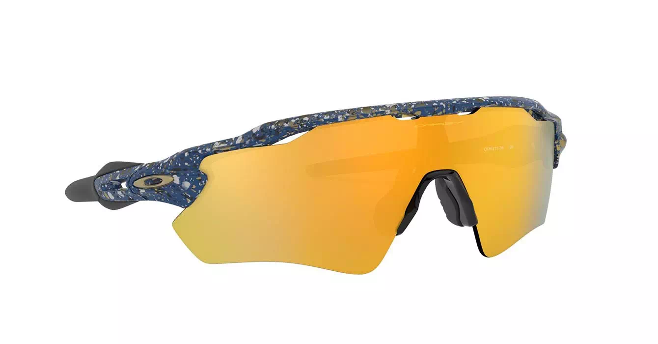 Oakley (A) Radarev Splatter Poseidon W/ 24k Irid (OO9275-26) s35