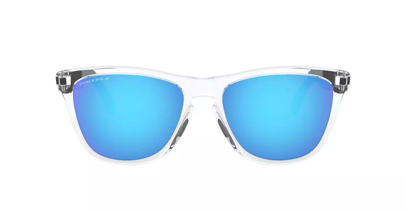 Oakley Prizm Polarized Frogskins Mix (A) Plshd Clear W/prizm Sapphire Polar (OO9428F-06) s55