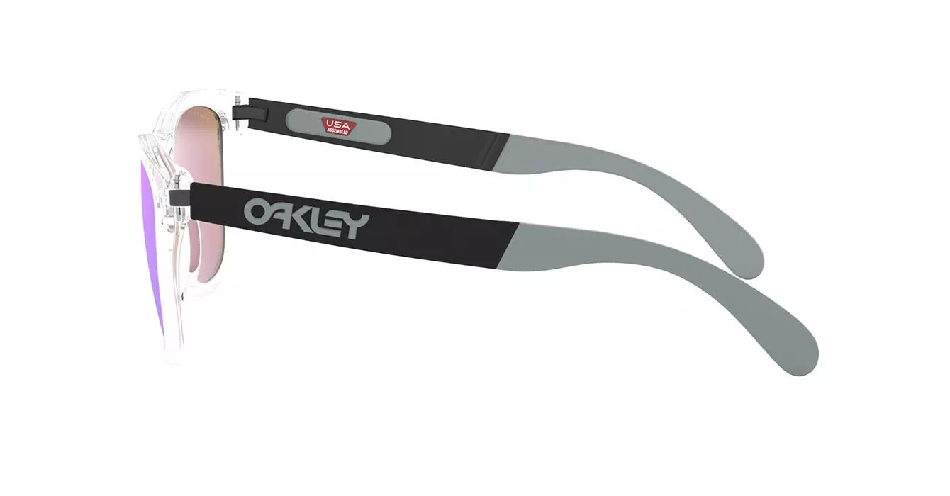 Oakley Prizm Polarized Frogskins Mix (A) Plshd Clear W/prizm Sapphire Polar (OO9428F-06) s55