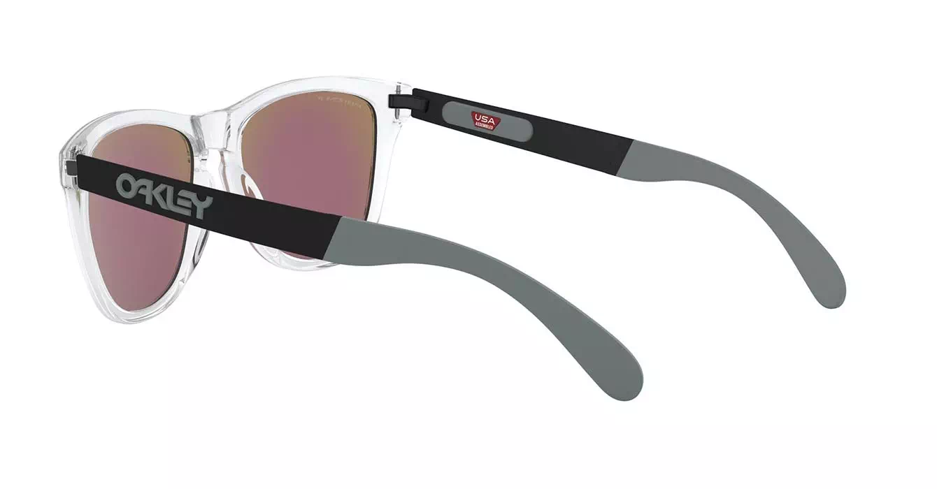 Oakley Prizm Polarized Frogskins Mix (A) Plshd Clear W/prizm Sapphire Polar (OO9428F-06) s55