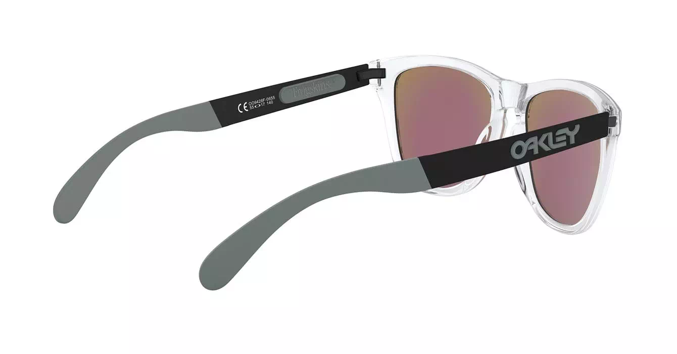 Oakley Prizm Polarized Frogskins Mix (A) Plshd Clear W/prizm Sapphire Polar (OO9428F-06) s55