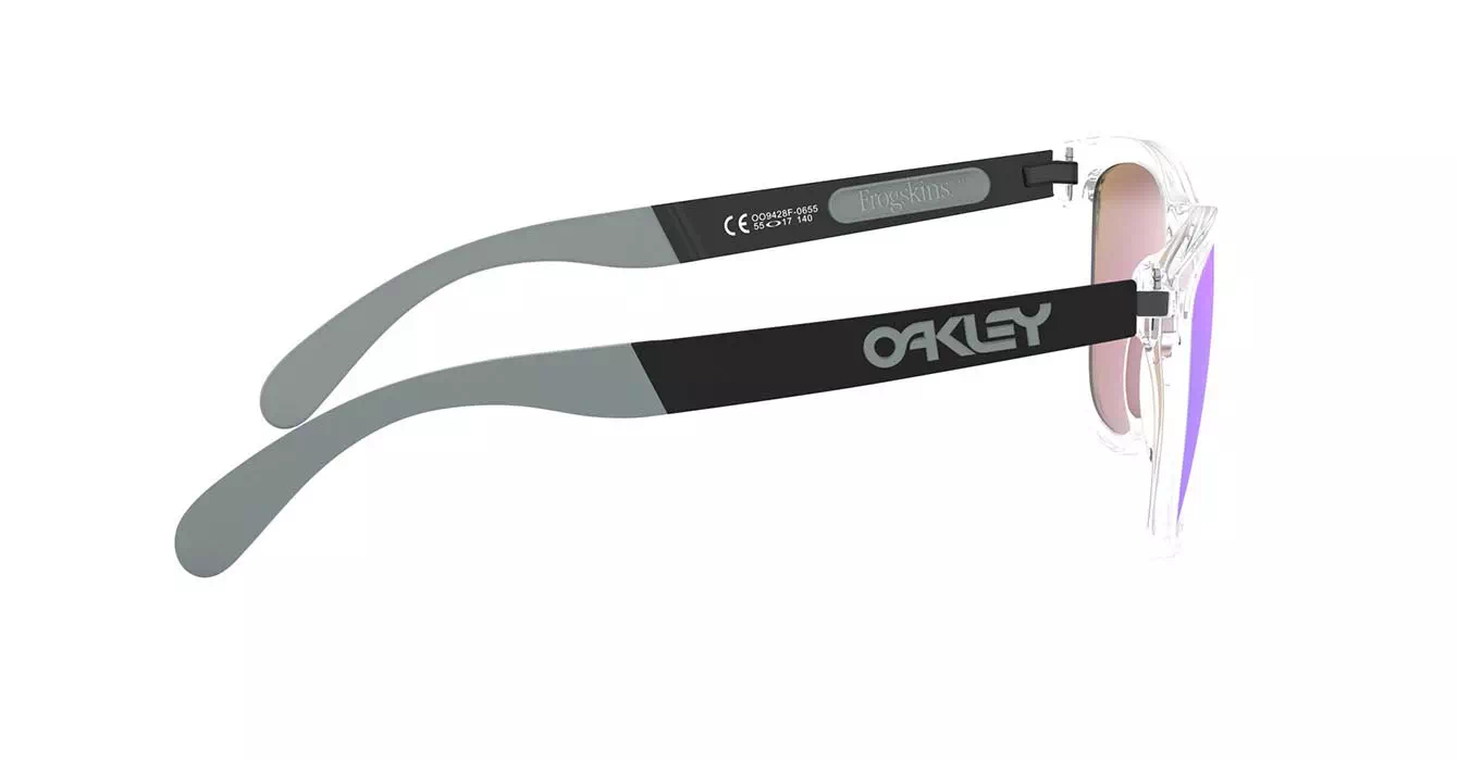 Oakley Prizm Polarized Frogskins Mix (A) Plshd Clear W/prizm Sapphire Polar (OO9428F-06) s55