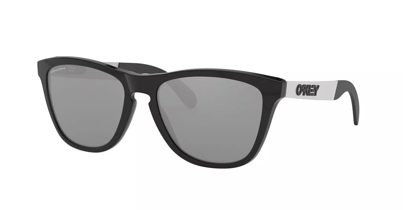 Oakley Prizm Frogskins Mix (A) Plshd Blk W/prizm Blk Irid (OO9428F-03) s55