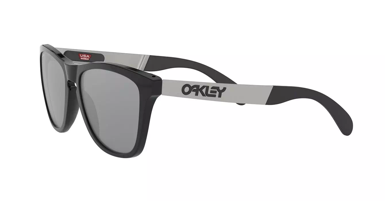 Oakley Prizm Frogskins Mix (A) Plshd Blk W/prizm Blk Irid (OO9428F-03) s55