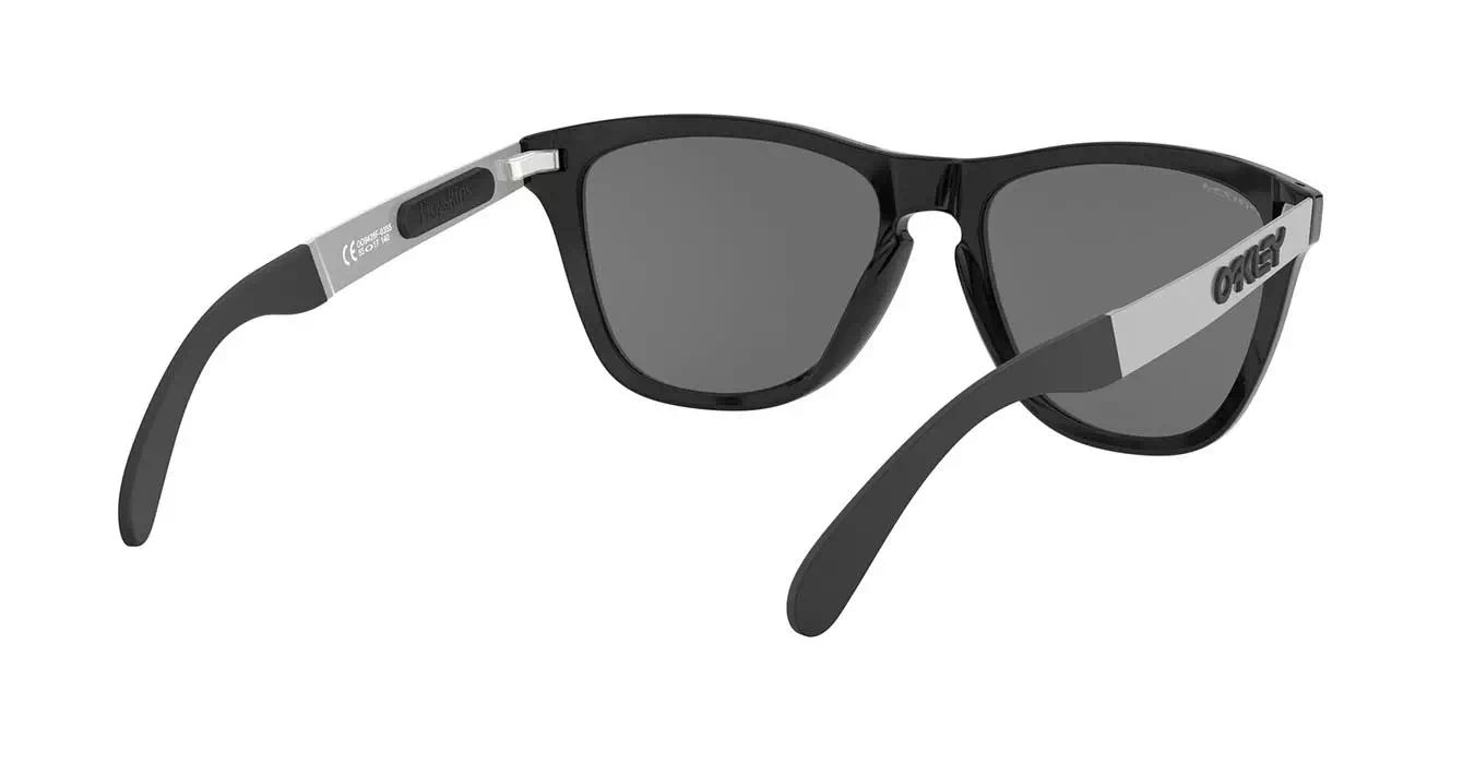 Oakley Prizm Frogskins Mix (A) Plshd Blk W/prizm Blk Irid (OO9428F-03) s55