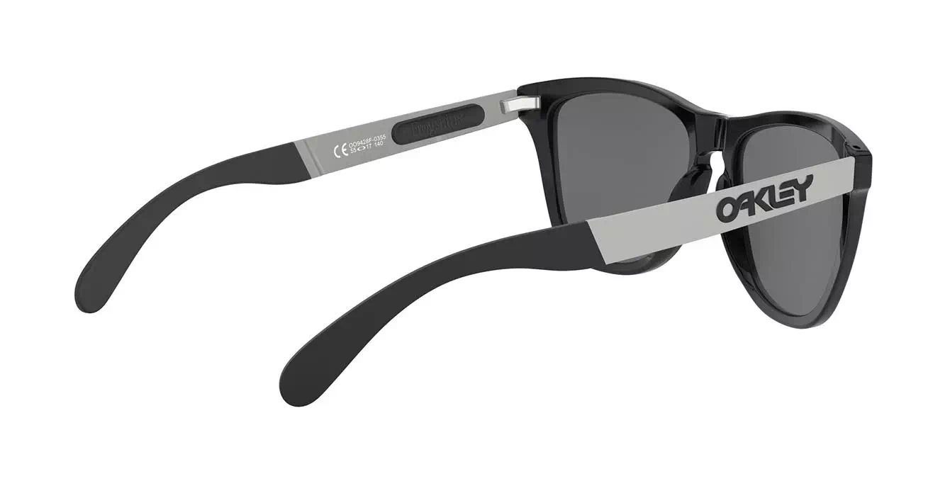 Oakley Prizm Frogskins Mix (A) Plshd Blk W/prizm Blk Irid (OO9428F-03) s55