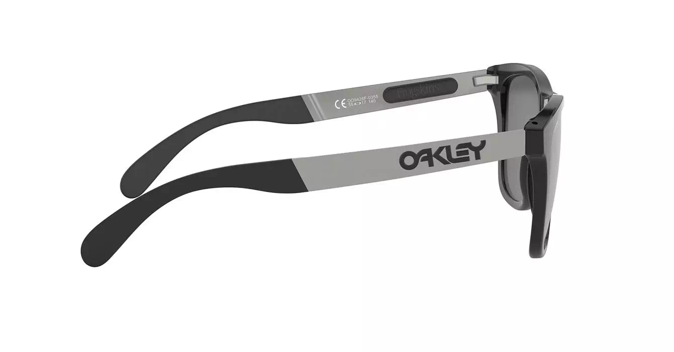 Oakley Prizm Frogskins Mix (A) Plshd Blk W/prizm Blk Irid (OO9428F-03) s55