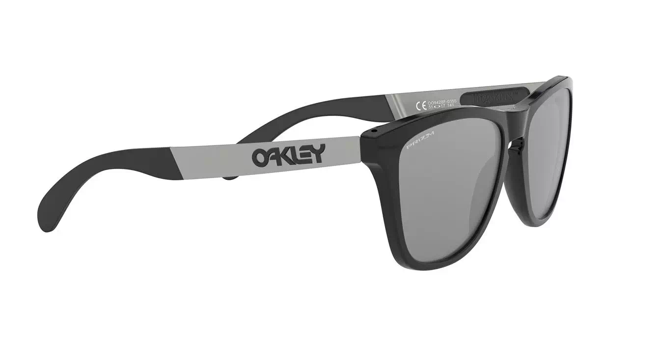 Oakley Prizm Frogskins Mix (A) Plshd Blk W/prizm Blk Irid (OO9428F-03) s55