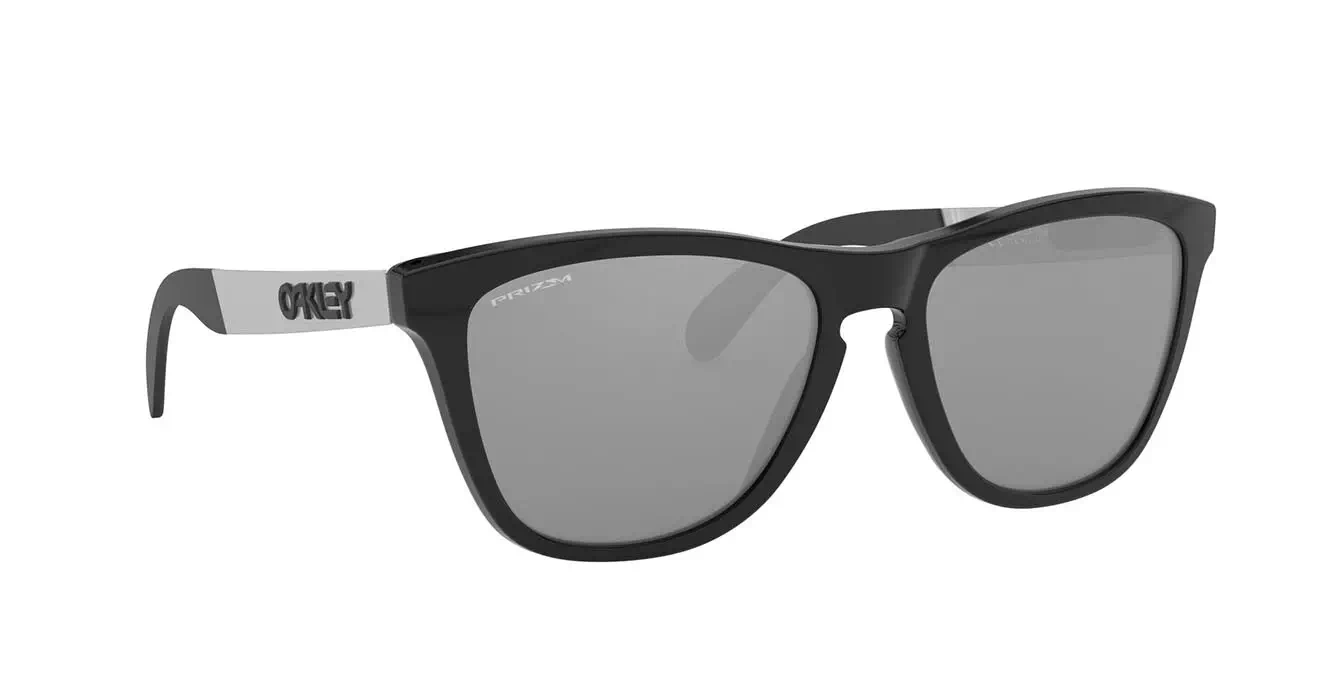 Oakley Prizm Frogskins Mix (A) Plshd Blk W/prizm Blk Irid (OO9428F-03) s55