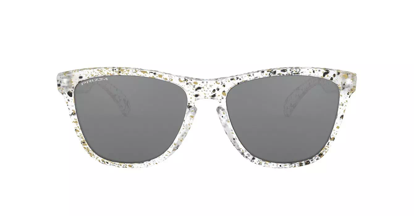 Oakley Frogskins (A) Splatter Clear W/prizm Blk Irid (OO9245-94) s54