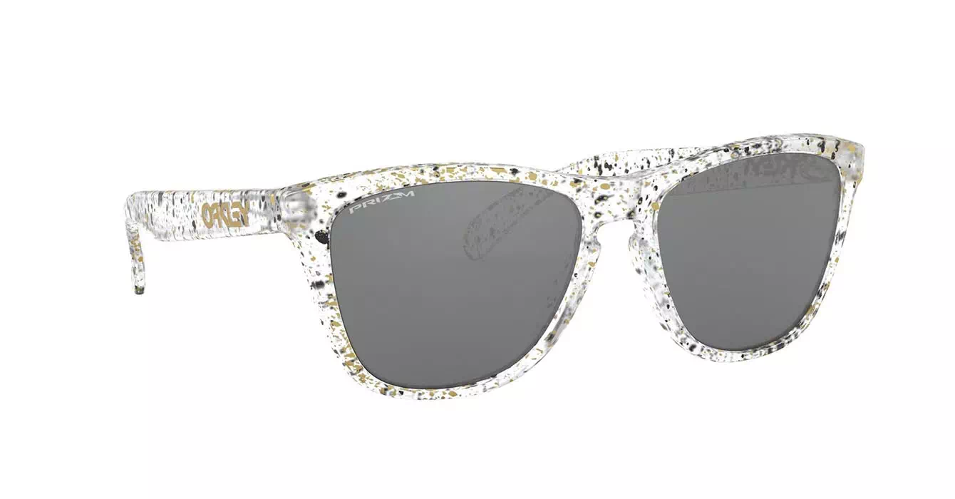 Oakley Frogskins (A) Splatter Clear W/prizm Blk Irid (OO9245-94) s54