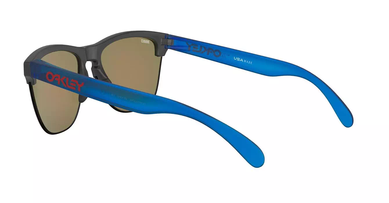 Oakley Prizm Frogskins Lite Matte Blk Ink/matte Trans Sapphire W/prizm Ruby (OO9374-27) s63