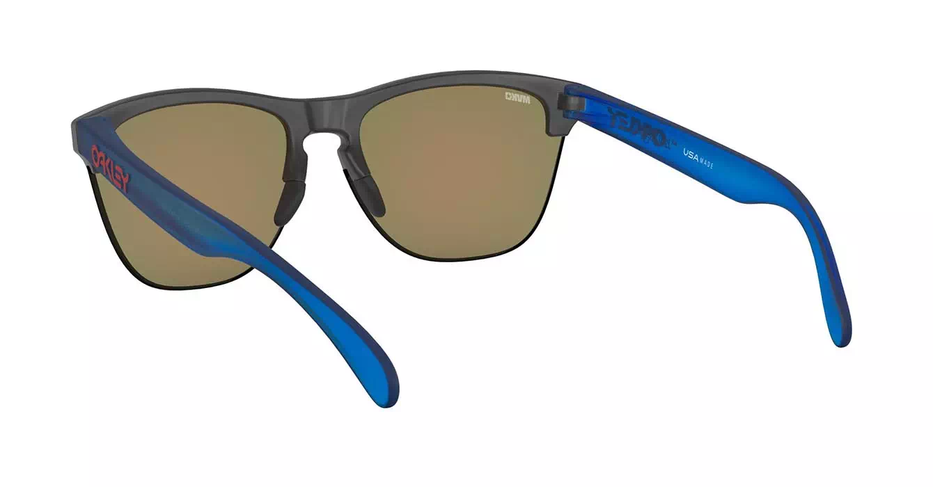 Oakley Prizm Frogskins Lite Matte Blk Ink/matte Trans Sapphire W/prizm Ruby (OO9374-27) s63