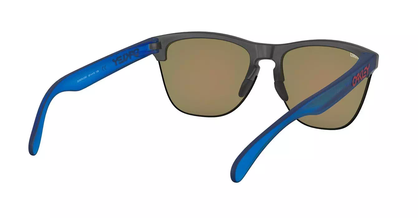 Oakley Prizm Frogskins Lite Matte Blk Ink/matte Trans Sapphire W/prizm Ruby (OO9374-27) s63