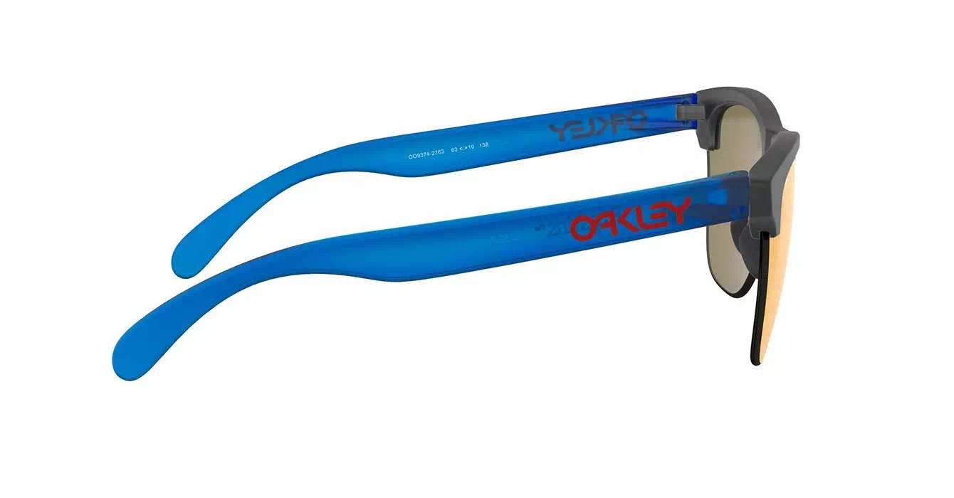 Oakley Prizm Frogskins Lite Matte Blk Ink/matte Trans Sapphire W/prizm Ruby (OO9374-27) s63